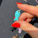 Turquoise Small Fish Charm