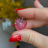 Pink Quartz Heart Charm