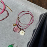 Luxe Flowerette Charm in Pink Quartz