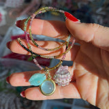 LIMITED EDITION : Luxe Rhodochrosite shell charm