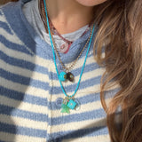 Turquoise Diamond Charm