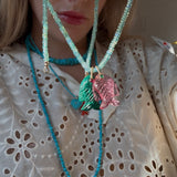 Malachite Large Fish Charm