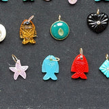Icy Blue Fish Charm