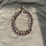 Amethyst and Pearl layering Necklace