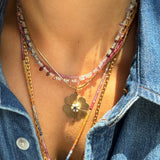 LIMITED EDITION SPINEL BRIOLETTE AND AQUAMARINE NECKLACE