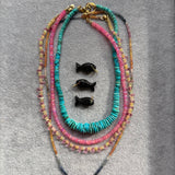 MAGGIE PINK FACETED OPAL NECKLACE