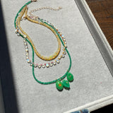 LUXE GREEN TRIO CHARM SET