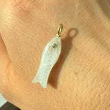 Moonstone Minnow Charm for chain