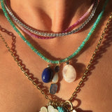 LIMITED EDITION: SATURATED SEAFOAM OPAL NECKLACE