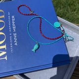 Turquoise Small Fish Charm