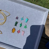 Turquoise Small Fish Charm