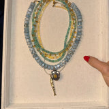 BLUE LUXE OPAL NECKLACE