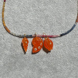 SEASIDE ORANGE NAUTILUS CHARM