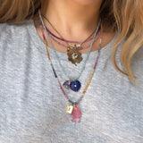 Lapis Heart Charm