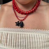 Black Large Fish Charm