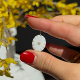 Mother of Pearl Oval Charm