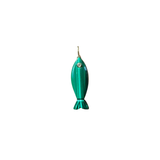 Malachite Minnow Charm for chain