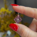 Pink Quartz Diamond Charm
