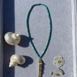 CATCH OF THE DAY NECKLACE ON TURQUOISE