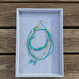 Blue Quartz Small Fish Charm