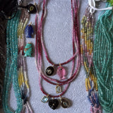 Aqua Bezel Set Charm
