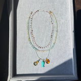 LIMITED EDITION SPINEL BRIOLETTE AND AQUAMARINE NECKLACE