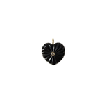 Black Onyx Heart Charm