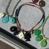 Mother of Pearl Diamond Charm