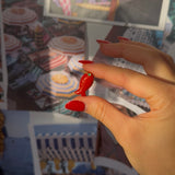 Red Coral Small Fish Charm