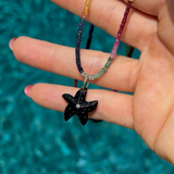 Luxe Black Onyx Starfish Charm