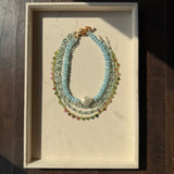 ELLE SEAFOAM COIN NECKLACE