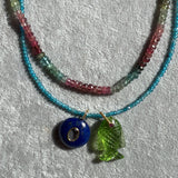 TINY 2MM NECKLACE IN APATITE