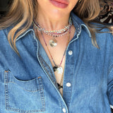LIMITED EDITION SPINEL BRIOLETTE AND AQUAMARINE NECKLACE