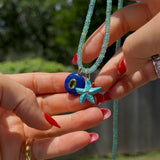 Luxe Turquoise Starfish Charm