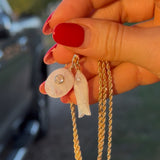 Moonstone Minnow Charm for chain