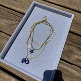 Pearl and Ametrine + Citrine + Peridot Gradient Necklace