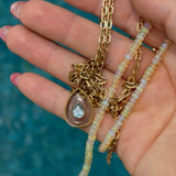 Smokey Quartz Teardrop Charm