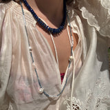 LIMITED EDITION AQUAMARINE PEARL WRAP NECKLACE