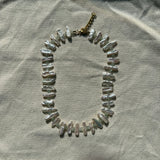 LIMITED EDITION - AQUA AND PEARL BEACH NECKLACE