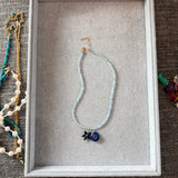 2.5 mm Aquamarine Layering Necklace