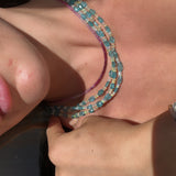 LUXE APATITE AND OPAL NECKLACE