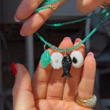 Mother of Pearl Diamond Charm