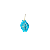 Blue Puka Gemstone Shell Charm