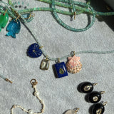 Lapis Rectangle Bubble Charm