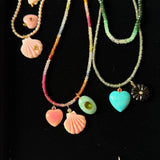 Bubble Pendant in Amazonite with Bezel