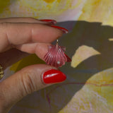 Pink Quartz Shell Charm