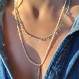 PERIDOT AND BLUE TOPAZ BRIOLETTE NECKLACE