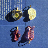 Moonstone shell charm
