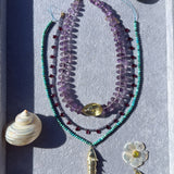 IOLITE and GARNET BRIOLETTE NECKLACE