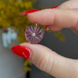 Pink Quartz Heart Charm